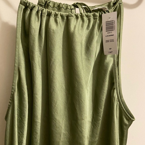 🎁NEW WITHOUT TAGS - RARE -Wilfred Locarno slip dress sage frost green - Picture 6 of 7